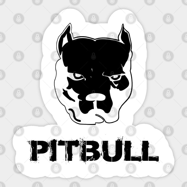 pit bull - pitbull terrier Sticker by hottehue